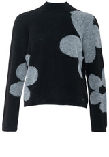 Produktbild 1 von ELIAS RUMELIS Pullover mit Blütenmotiven in Schwarz.