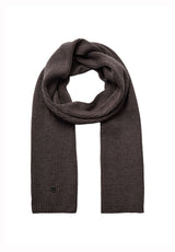 Produktbild 1 von MOS MOSH Strickschal aus Wolle in Braun.
