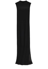 Kleider HUGO Strickkleid Sieffily mit transparenten Details Schwarz (001)
