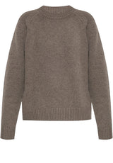 Produktbild 1 von HUGO BOSS BLACK Strickpullover Febisana aus Woll-Mix in Braun.