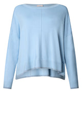 Pullover & Strickjacken LIU.JO Pullover mit Ziernaht Blau (44121)