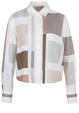 Produktbild 1 von HERZENSANGELEGENHEIT Hemdbluse aus Seidensatin in Mehrfarbig.