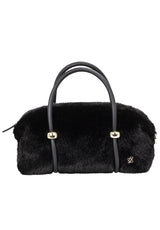 Taschen HUGO Tasche Briony aus Kunstfell Schwarz (001) ONESIZE