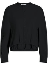 Produktbild 1 von PENN&INK N.Y Bluse mit Mau-Kragen in Schwarz.