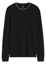 Produktbild 1 von HUGO BOSS BLACK Langarmshirt H-Talley mit Waffel-Struktur in Schwarz.