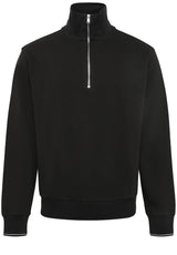 Sweat HUGO BOSS BLACK Sweatshirt Seidler mit Halb-Reißverschluss Schwarz (001)