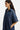 Jeans HUGO BOSS ORANGE Kleid aus blauem Denim mit Johnny-Kragen