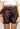 Hosen IYITO Ledershorts mit Bindegürtel