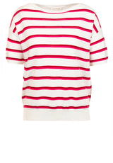 Pullover & Strickjacken CAT NOIR Strickshirt mit Streifenmuster Pink (58)