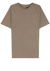 Jersey HUGO BOSS GREEN T-Shirt Transit aus Wolle Braun (238)