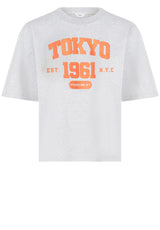 Jersey PENN&INK N.Y T-Shirt mit Frontprint Grau (83m-17)