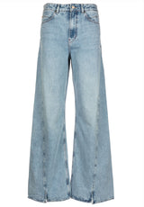 Jeans HUGO BOSS ORANGE Jeans Marlene mit weitem Beinverlauf Blau (460)