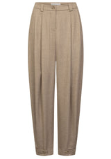 Hosen RAFFAELLO ROSSI Bundfaltenhose aus Flannel Beige (626)