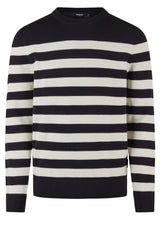 Pullover & Strickjacken DANIEL HECHTER Strickpullover mit Streifen Blau (690)
