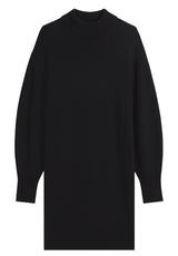 Produktbild 1 von HUGO Strickkleid Sorelleny mit Stehkragen in Schwarz.