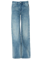 Produktbild 1 von ELIAS RUMELIS Jeans mit ausgestelltem Bein in Blau.