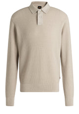 Produktbild 1 von HUGO BOSS ORANGE Strickpullover Afedro mit Polokragen  in Beige.