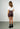 Hosen IYITO Ledershorts mit Bindegürtel