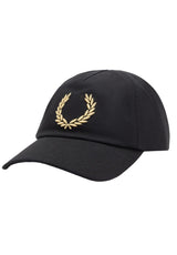 Mützen & Caps FRED PERRY Cap mit Lorbeerkranz Stickerei Schwarz (90A) ONESIZE
