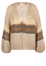Produktbild 1 von HERZENSANGELEGENHEIT Strickjacke in Grobstrick mit Mohair in Braun.