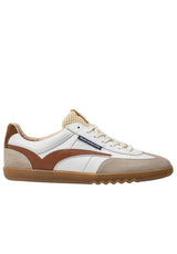 Schuhe VAN BOMMEL Sneaker im Vintage-Design Weiß (6)