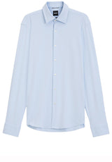 Produktbild 1 von HUGO BOSS BLACK Hemd P-Joe aus Stretch-Jersey in Blau.
