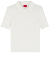 Jersey HUGO Poloshirt Sareplette Weiß (115)