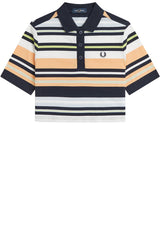 Jersey FRED PERRY Poloshirt mit Streifenmuster Blau (608)