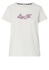 Produktbild 1 von LIU.JO T-Shirt mit Strass-Logo in Weiß.