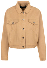 Blazer PATRIZIA PEPE Kurzjacke aus Bouclé Beige (B904)