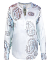 Blusen & Tuniken HERZENSANGELEGENHEIT Bluse mit Muster Blau (261040)