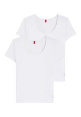 Bodywear HUGO 2er-Pack T-Shirts aus Baumwolle Weiß (100)