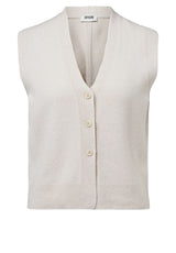 Pullover & Strickjacken DRYKORN Strickweste Abalia aus Schurwolle Off-White (1823)