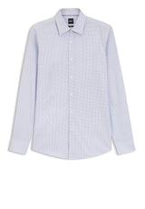 Hemden HUGO BOSS BLACK Hemd Hank aus Twill Blau (450)
