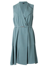 Kleider HUGO BOSS BLACK Kleid Dimosa-Mini Blau (434)