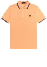 Jersey FRED PERRY Poloshirt mit Doppelstreifen Orange (82B)