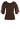 Jersey ANA ALCAZAR Langarmshirt mit Rüschen-Besatz Braun (850)
