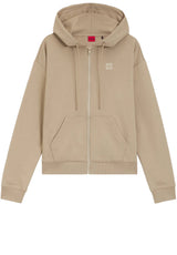 Sweat HUGO Sweatjacke Dalfine Braun (232)