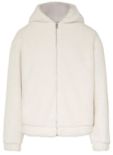 Sweat HUGO BOSS BLACK Teddyjacke Sullivan mit Kapuze Off-White (118)