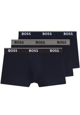 Bodywear HUGO BOSS BLACK Boxershorts Trunk 3P Power Blau (965)