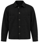 Jacken & Mäntel IYITO Overshirt mit aufgesetzten Brusttaschen Schwarz (100)