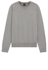 Pullover & Strickjacken HUGO BOSS BLACK Pullover Upacas-L in Feinstrick Grau (041)