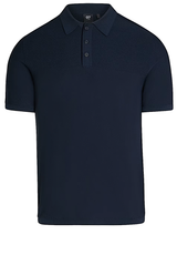 Jersey ALPHA TAURI Strick-Poloshirt aus 3D-Strick Blau (F803)