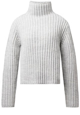 Produktbild 1 von DRYKORN Strickpullover Arwie mit Rollkragen in Grau.