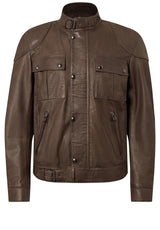 Produktbild 1 von BELSTAFF ENGLAND Lederjacke im Vintage-Stil in Braun.