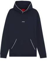 Bodywear HUGO Hoodie Noah mit Kontraststreifen Blau (416)