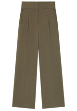 Produktbild 1 von HUGO BOSS ORANGE Hose Tarima mit Bundfalten in Oliv.