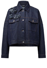 Produktbild 1 von DRYKORN Jeansjacke Holbrooks mit Applikationen in Blau.