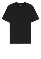 Jersey HUGO BOSS BLACK T-Shirt H-Thompson mit vertikalen Streifen Schwarz (001)