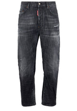 Produktbild 1 von DSQUARED2 Jeans mit Destryoed-Details in Schwarz.